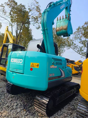 Used Kobelco SK75 Compact Hydraulic Earthmoving Excavation Machine 7.5Ton Urban Construction Unit Export Ready
