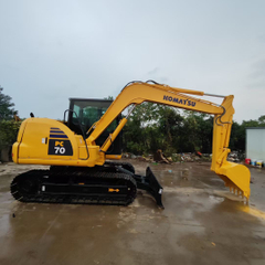 Compact Used Komatsu PC70-8 Hydraulic Crawler Excavator 7 Ton Mini Earthmoving Machine For Sale